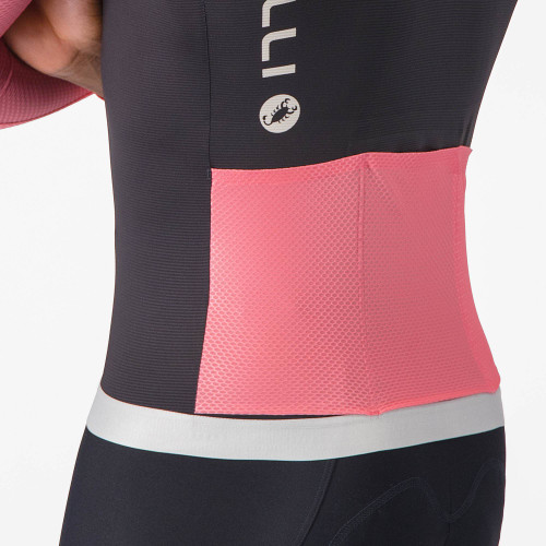 Castelli - Corretto Long Sleeve Jersey - Men's - Black/Rosa Giro/Silver Moon - 2026