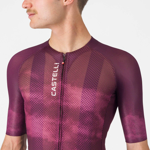 Castelli - Climber's A/C Jersey - Men's - Deep Bordeaux/White - 2026