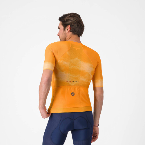 Castelli - Climber's A/C Jersey - Men's - Vivid Orange/Smoky Grey - 2026