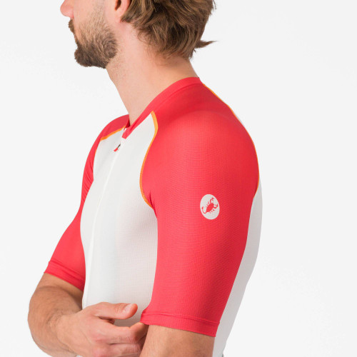 Castelli - Unlimited Endurance 3 Jersey - Men's - Ivory/Rich Red/Vivid Orange - 2026