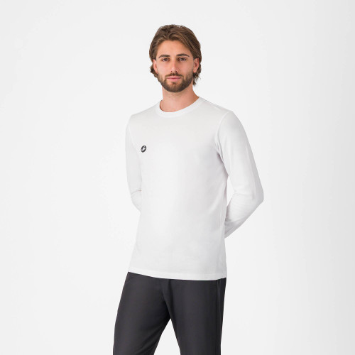 Castelli - Sleeve Logo Long Sleeve T-Shirt - Men's - White - 2026