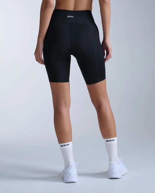 2XU - Core Hi Rise Compression 7 Inch Short - Women's - Black/Silver - 2026
