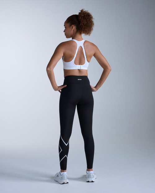 2XU - Core Hi Rise Compression Tights - Women's - Black/Silver - 2026