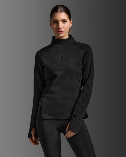 2XU - Ignition Haptic Quarter Zip - Women's - Black/Silver Reflective - 2026