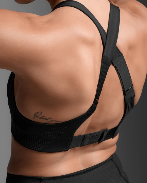 2XU - Light Speed High Impact Bra - Women's - Black/Silver Reflective - 2026