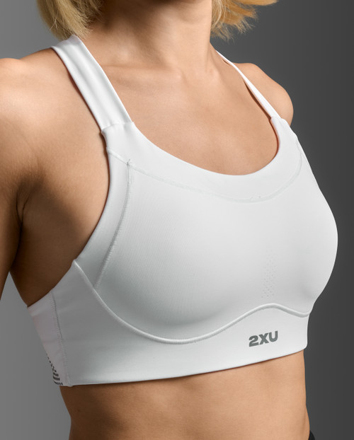 2XU - Light Speed High Impact Bra - Women's - White/Silver Reflective - 2026