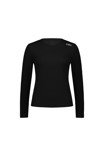 2XU - Aero Mesh Long Sleeve - Women's - Black/Silver Reflective - 2026