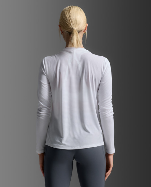 2XU - Aero Mesh Long Sleeve - Women's - White/Silver Reflective - 2026