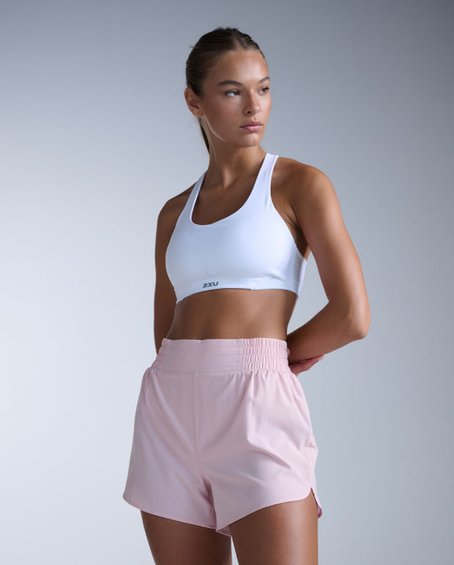 2XU - Aero Hi Rise 4 Inch Shorts - Women's - Pink Frost/Pink Reflective - 2026