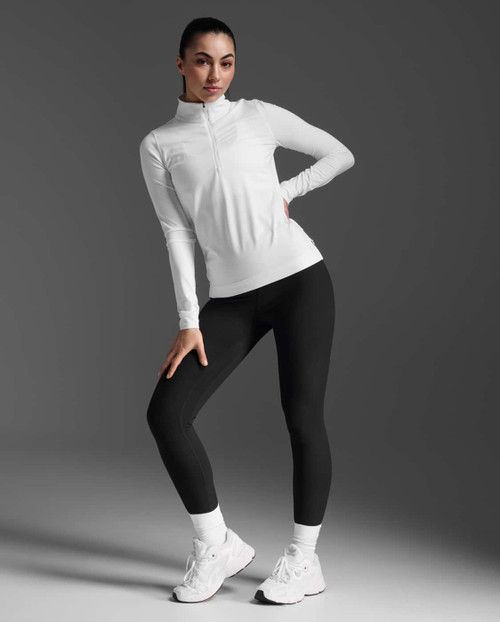 2XU - Flex Half Zip Long Sleeve - Women's - White/White - 2026