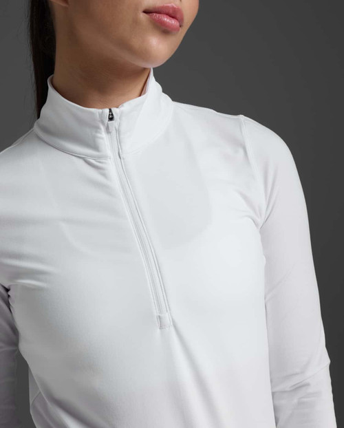 2XU - Flex Half Zip Long Sleeve - Women's - White/White - 2026