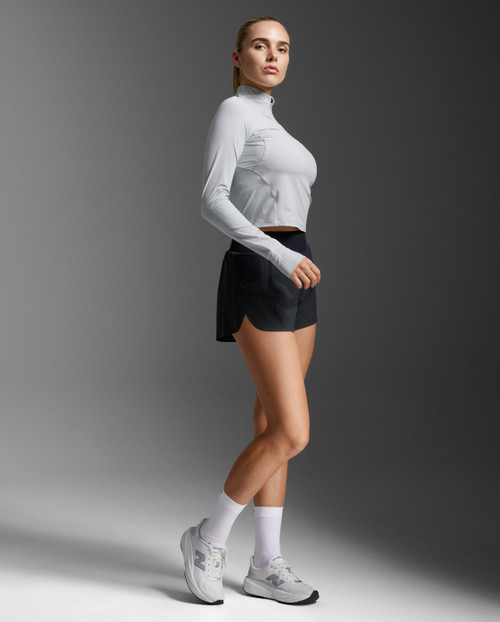 2XU - Aero Waffle Half Zip - Women's - Harbor Mist/Silver Reflective - 2026