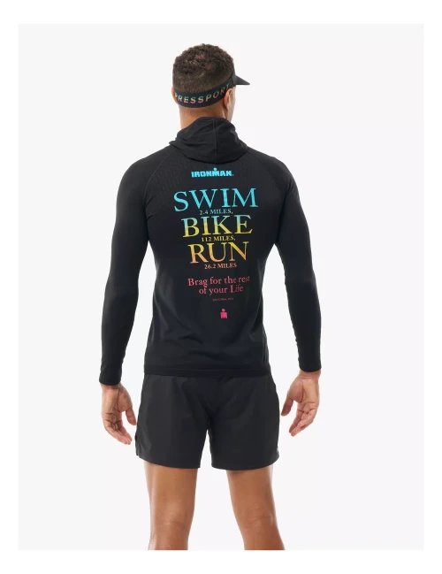 Compressport - 3D Thermo Seamless Hoodie Zip - IRONMAN 2026 - L2 - Men's - Black