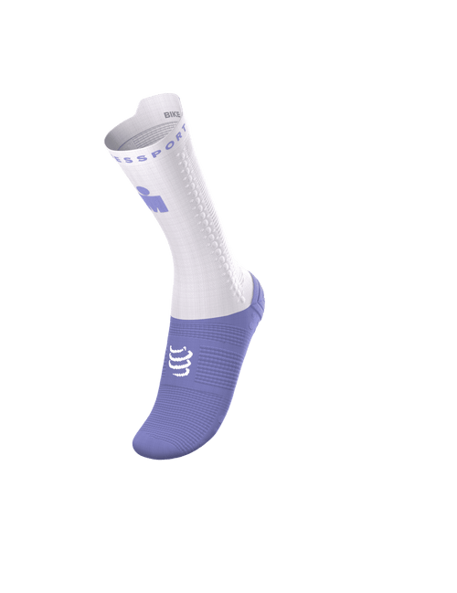 Compressport - Pro Racing Socks v4.0 Bike - Ironman 2026 - L1 - Unisex - Jacaranda/White