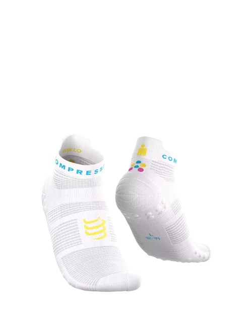 Compressport - Pro Racing Socks v4.0 Run Low - Ironman 2026 - L2 - Unisex - White