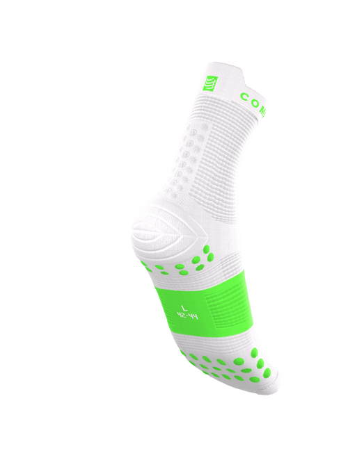Compressport - Pro Racing Socks v4.0 Run High - Ironman 2026 - L1 - Unisex - Neon Green/White