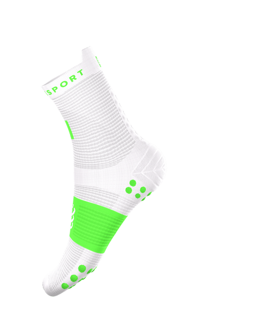 Compressport - Pro Racing Socks v4.0 Run High - Ironman 2026 - L1 - Unisex - Neon Green/White