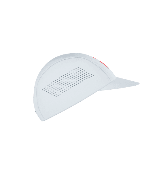 Compressport - Pro Racing Cap - Ironman 2026 - L1 - Unisex - White/Neon Red