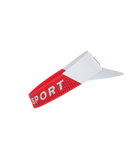 Compressport - Pro Racing Visor - Ironman 2026 - L1 - Unisex - White/Neon Red