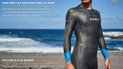 ZONE3 - Vision Wetsuit - Men's - Ex-Rental 2 Hire ZONE3 - Vision Wetsuit - Men's - Ex-Rental 2 Hire