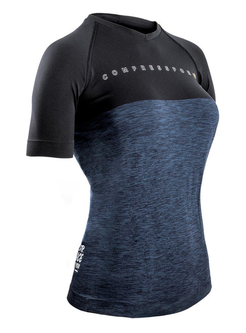 Compressport - TRAINING TSHIRT - BLACK EDITION 10 - Women's