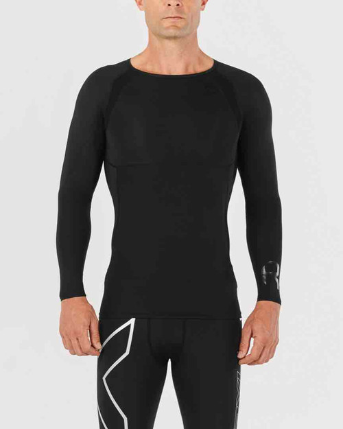 New 2XU Women Refresh Recovery Compression Long Sleeve Top Black Select  Size