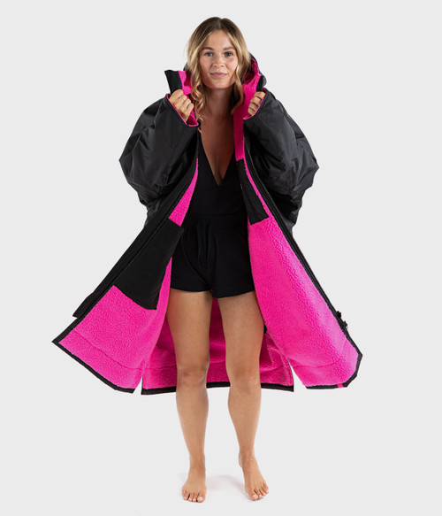 Dryrobe - Advance Long Sleeve - Black/Pink