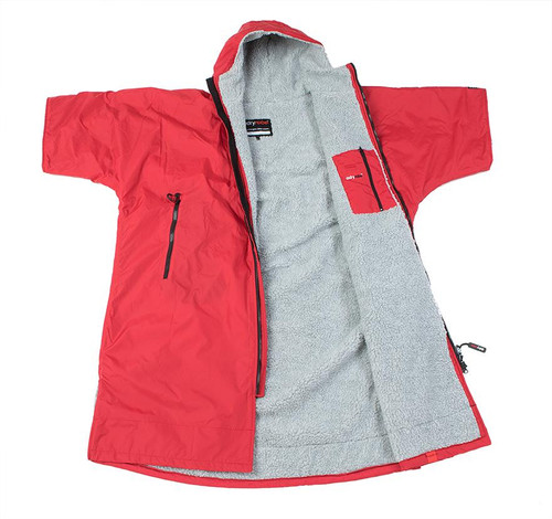 Dryrobe - Advance Short Sleeve - Red/Grey