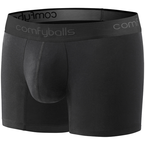 Comfyballs - Performance Superlight  Men's Long Boxer Shorts - Pitch Black Performance