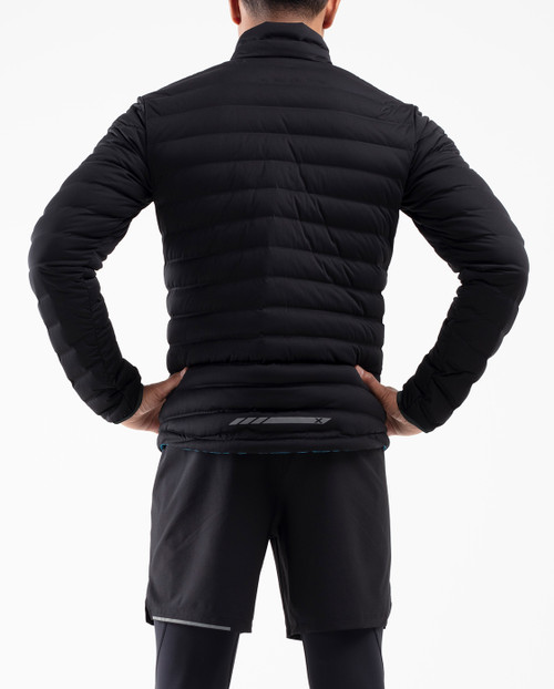 2XU - PURSUIT Insulation Jacket - Men's - Black/Ultra Aqua