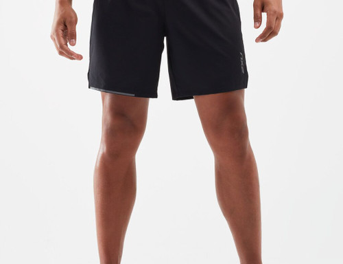 2XU - XVENT 7-Inch Men's Shorts - Black/Silver Reflective