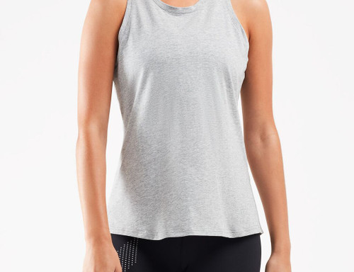 2XU - CONTENDER Women's Singlet - Grey Marle/Geo Lines