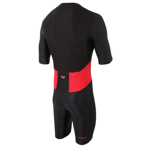 Zone3 Activate+ Tropical Palm Short Sleeve Full Zip Trisuit