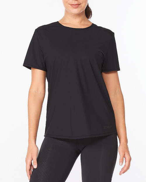 2XU - Women's Motion Mesh T-shirt - Black/Black