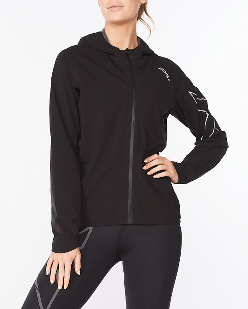 2XU - Light Speed Wp Jacket - Women's - Black/Silver Reflective