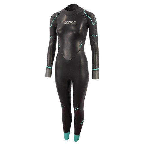 ZONE3 - Women's Advance Wetsuit - Black/Turquoise/Gunmetal - Ex-Rental 1 Hire