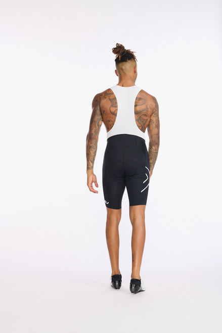 2XU - Aero Cycle Bib Shorts - Men's - Black/White Reflective - 2022