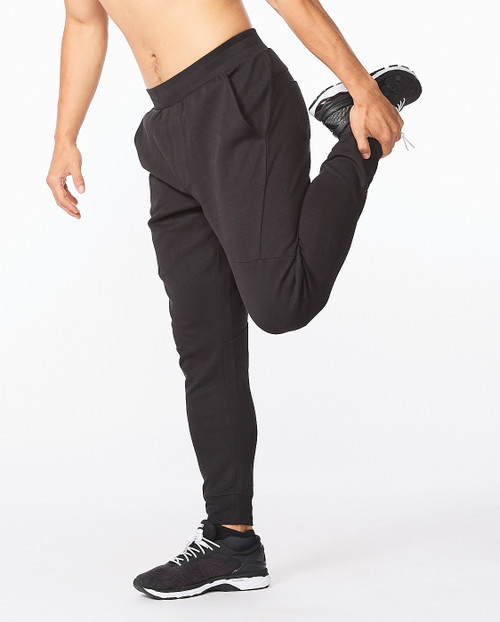 2XU - Commute Trackpant - Men's - Black/Turbulence 2XU - Commute Trackpant - Men's - Black/Turbulence