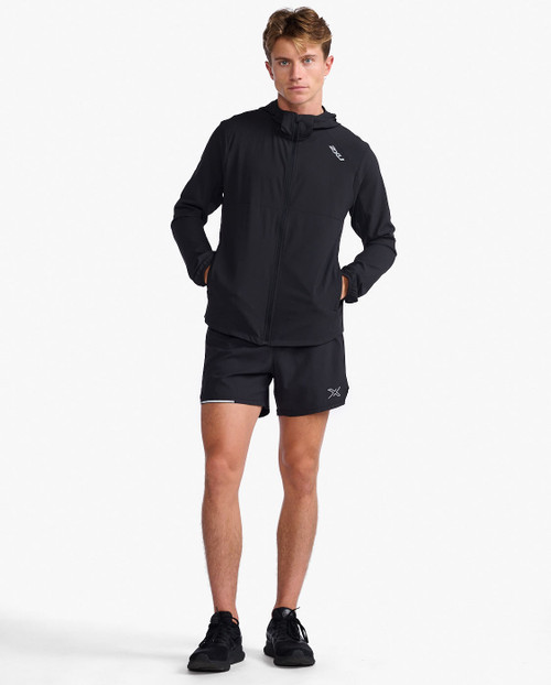 2XU - Aero Jacket - Men's - Black/Silver Reflective