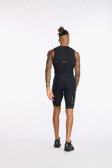 2XU - Light Speed Front Zip Trisuit - Men's - Black/Gold