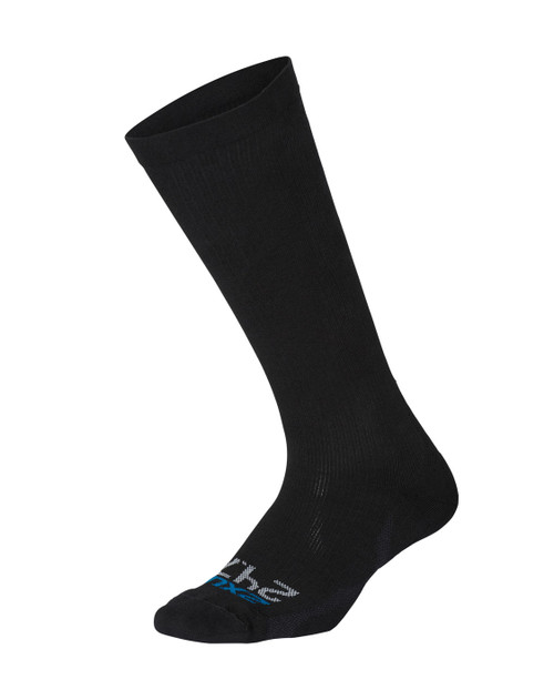 2XU - 24/7 Compression Socks - Unisex - Black/Black - 2024