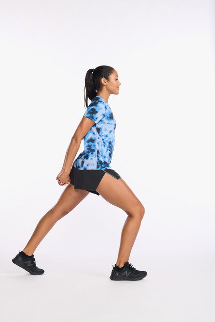 2XU - Light Speed Tee - Women's - Digital Dye/Mirage Reflective