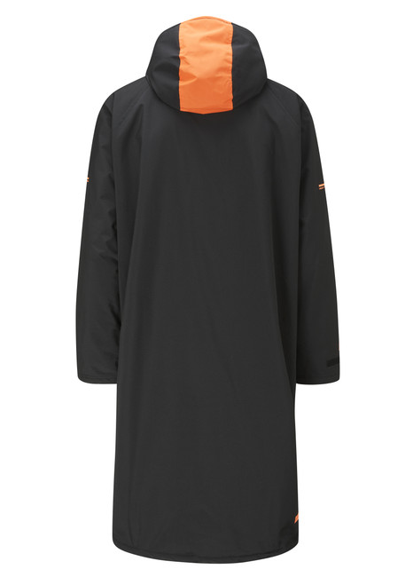 ZONE3 - Heat-Tech Polar Fleece Parka Robe Jacket - Black/Orange