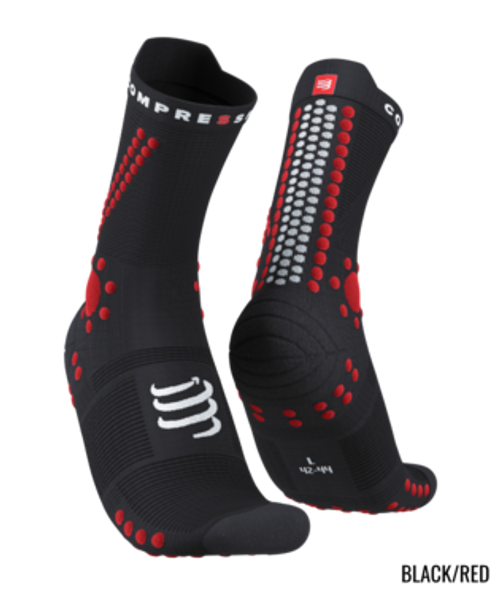 Compressport - Pro Racing Socks v4.0 Trail - Unisex - Black/Red - 2024