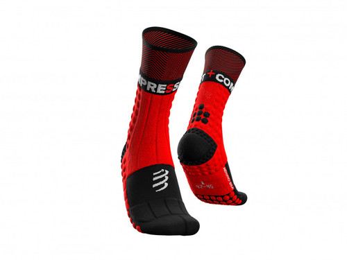 Compressport - Pro Racing Socks Winter Trail - Unisex - Red/Black - 2022