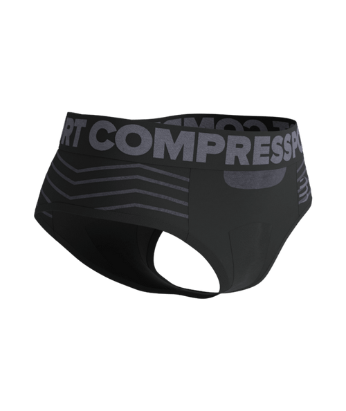 Compressport - Seamless Boxer - Women's - Black/Grey - 2024