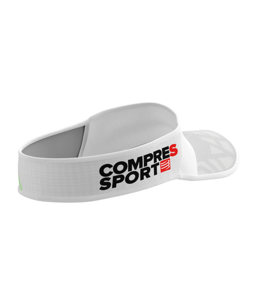 Compressport - Spiderweb Ultralight Visor - Unisex - White/Paradise Green Compressport - Spiderweb Ultralight Visor - Unisex - White/Paradise Green