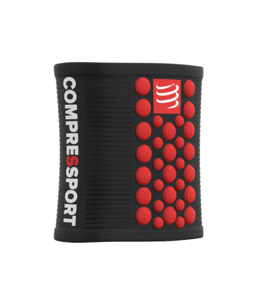 Compressport - Sweatbands 3D.Dots - Unisex - Black/Red - 2025