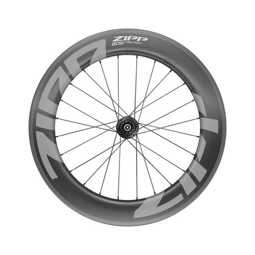 Zipp - 808 Firecrest Carbon Tubeless Rim Brake 700C Rear 24Spokes Sram 10/11Sp Quick Release Standard Graphic A1: Black 700C