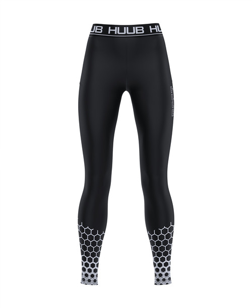 2XU Women's Motion Mid-Rise Compression Tights - Black / Cloud Blue - Size XS  2XU - Decathlon